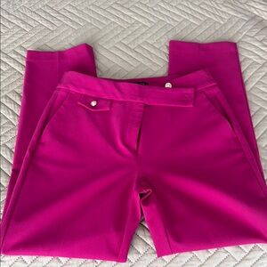 Rachel Zoe Pink Straight Leg Pants with Smooth Finish